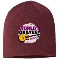 World's Okayest Guitar Player Sustainable Beanie