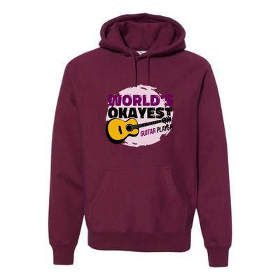 World's Okayest Guitar Player Premium Hoodie