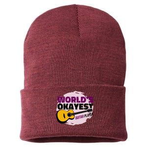 World's Okayest Guitar Player Sustainable Knit Beanie