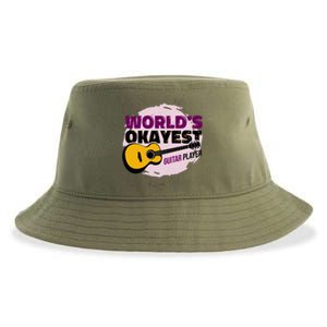 World's Okayest Guitar Player Sustainable Bucket Hat