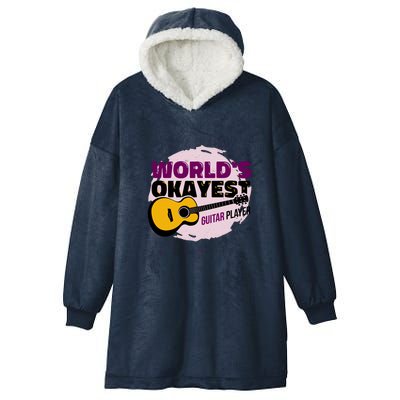 World's Okayest Guitar Player Hooded Wearable Blanket