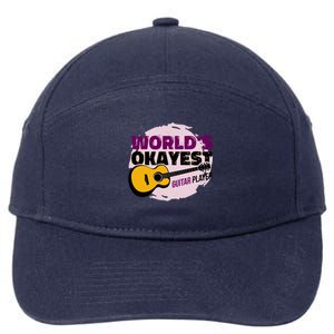 World's Okayest Guitar Player 7-Panel Snapback Hat