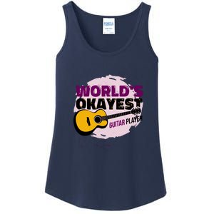 World's Okayest Guitar Player Ladies Essential Tank