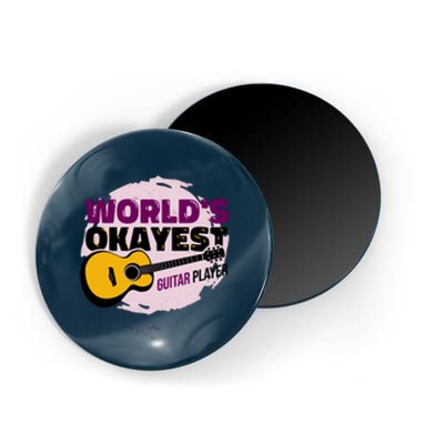 World's Okayest Guitar Player Magnet