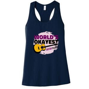 World's Okayest Guitar Player Women's Racerback Tank