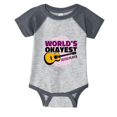 World's Okayest Guitar Player Infant Baby Jersey Bodysuit
