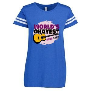 World's Okayest Guitar Player Enza Ladies Jersey Football T-Shirt