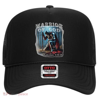 Warrior Of God High Crown Mesh Back Trucker Hat
