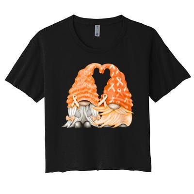 Wear Orange Gnomes For Multiple Sclerosis Awareness Crop Top
