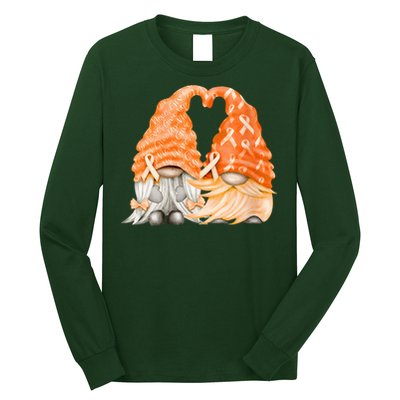Wear Orange Gnomes For Multiple Sclerosis Awareness Long Sleeve Shirt