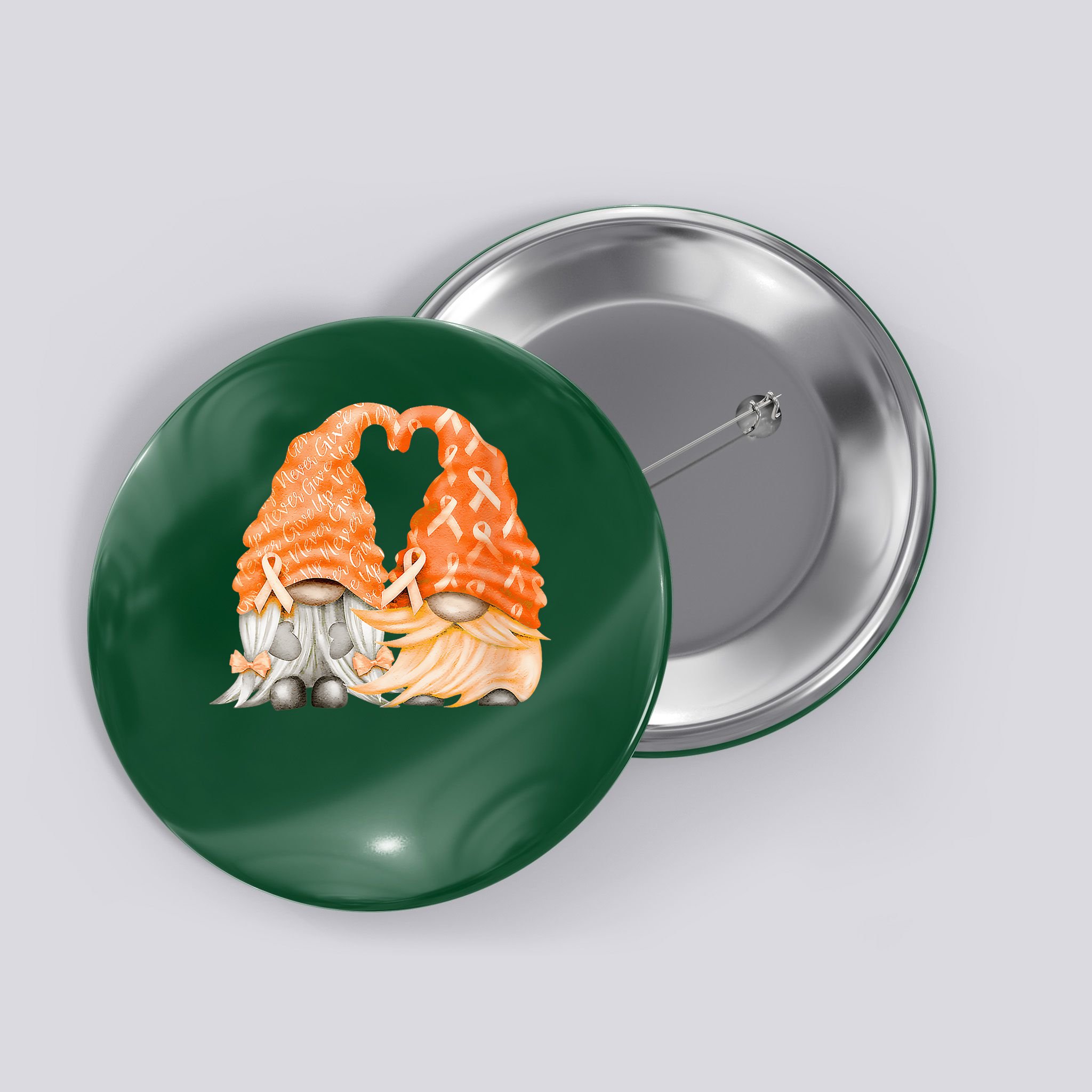 Wear Orange Gnomes For Multiple Sclerosis Awareness Button