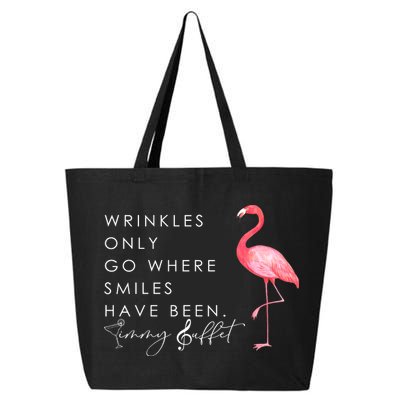 Wrinkles Only Go Where Smiles Have Been Cute Flamingo 25L Jumbo Tote