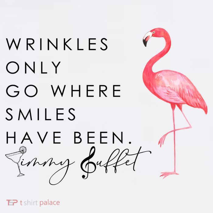 Wrinkles Only Go Where Smiles Have Been Cute Flamingo Cooling Performance Long Sleeve Crew