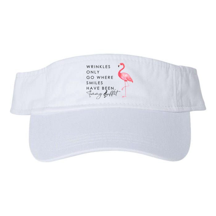 Wrinkles Only Go Where Smiles Have Been Cute Flamingo Visor
