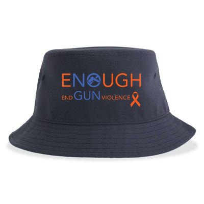 Wear Orange Gun Violence Awareness Enough End Gun Violence Sustainable Bucket Hat