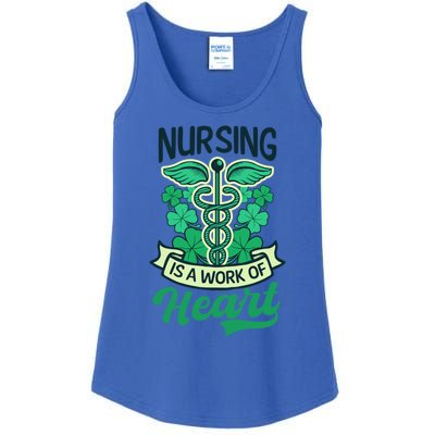 Work Of Heart Design St Patricks Nurse Gift Ladies Essential Tank