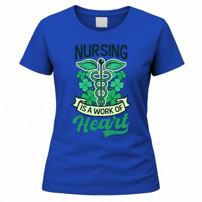 Work Of Heart Design St Patricks Nurse Gift Women's T-Shirt