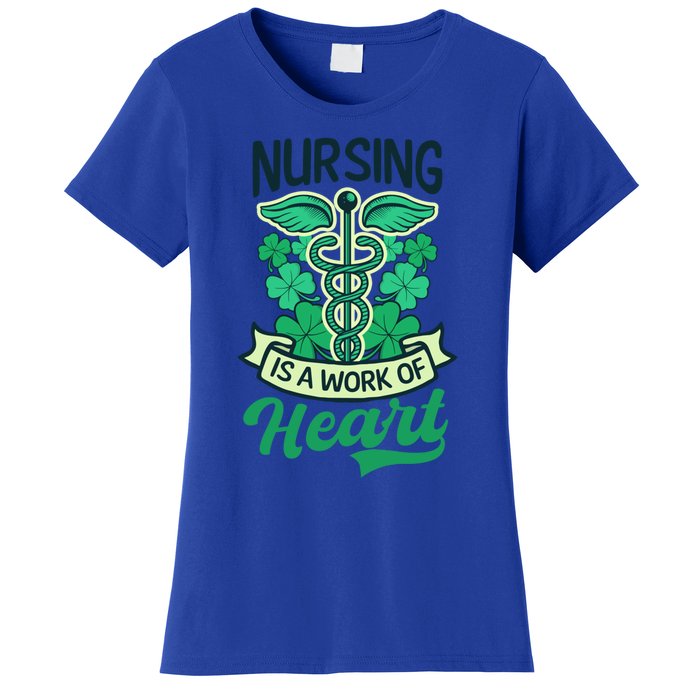 Work Of Heart Design St Patricks Nurse Gift Women's T-Shirt