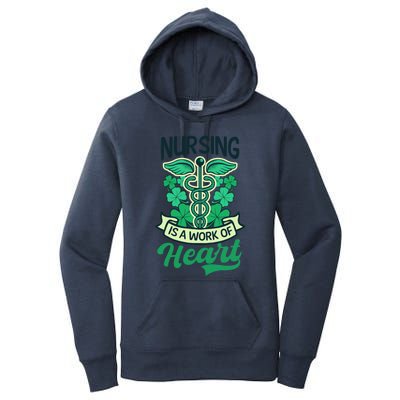 Work Of Heart Design St Patricks Nurse Gift Women's Pullover Hoodie