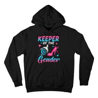 Wheels Or Heels Keeper Of The Gender Baby Reveal Party Hoodie