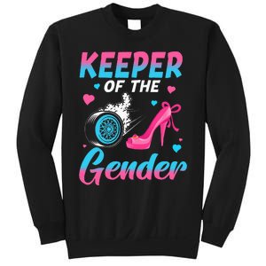 Wheels Or Heels Keeper Of The Gender Baby Reveal Party Sweatshirt