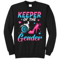 Wheels Or Heels Keeper Of The Gender Baby Reveal Party Sweatshirt