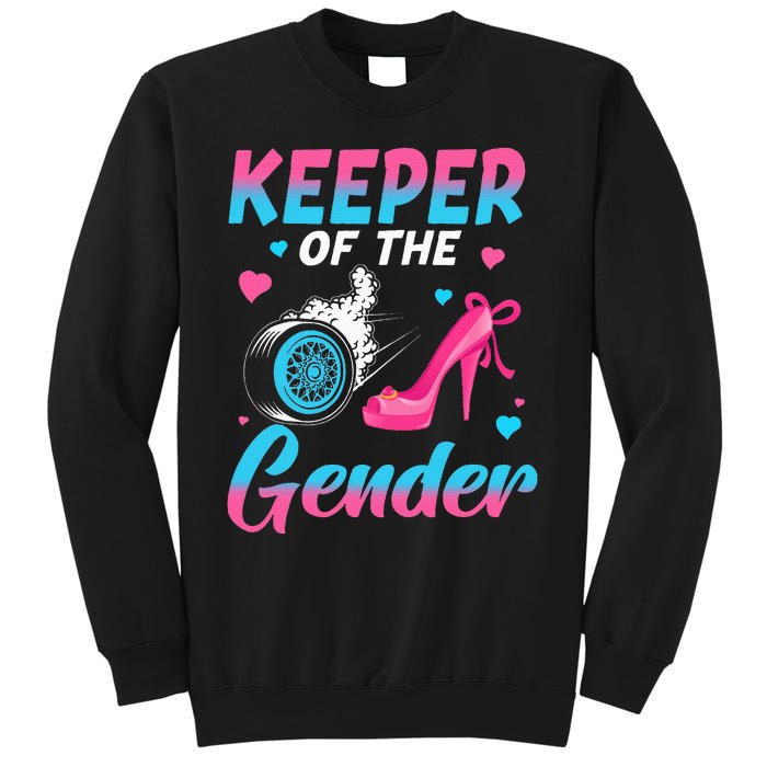 Wheels Or Heels Keeper Of The Gender Baby Reveal Party Sweatshirt