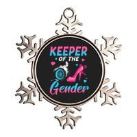 Wheels Or Heels Keeper Of The Gender Baby Reveal Party Metallic Star Ornament