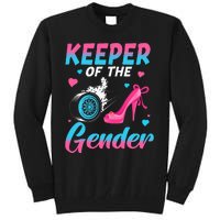 Wheels Or Heels Keeper Of The Gender Baby Reveal Party Tall Sweatshirt