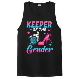 Wheels Or Heels Keeper Of The Gender Baby Reveal Party PosiCharge Competitor Tank