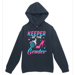 Wheels Or Heels Keeper Of The Gender Baby Reveal Party Urban Pullover Hoodie