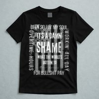 Working Overtime Hours For Bullshit Pay I Wanna Go Home Oliver Anthony T-Shirt