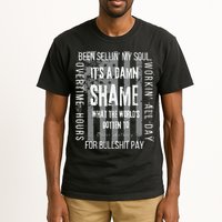 Working Overtime Hours For Bullshit Pay I Wanna Go Home Oliver Anthony Tall T-Shirt