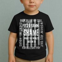 Working Overtime Hours For Bullshit Pay I Wanna Go Home Oliver Anthony Toddler T-Shirt