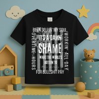 Working Overtime Hours For Bullshit Pay I Wanna Go Home Oliver Anthony Toddler T-Shirt