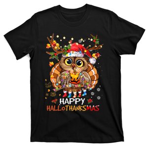 Whimsical Owl Holiday Celebration T-Shirt