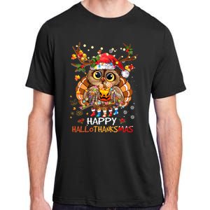 Whimsical Owl Holiday Celebration Adult ChromaSoft Performance T-Shirt