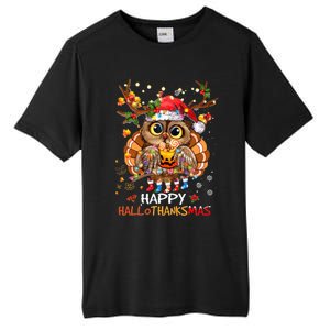 Whimsical Owl Holiday Celebration Tall Fusion ChromaSoft Performance T-Shirt