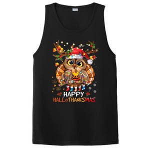 Whimsical Owl Holiday Celebration PosiCharge Competitor Tank