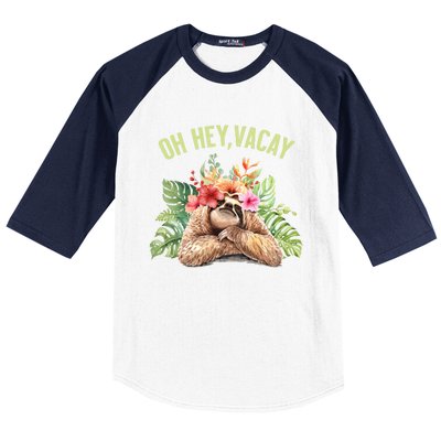 Wo Oh Hey Vacay Souvenir Gift Baseball Sleeve Shirt