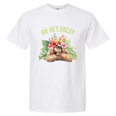 Wo Oh Hey Vacay Souvenir Gift Garment-Dyed Heavyweight T-Shirt