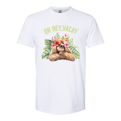 Wo Oh Hey Vacay Souvenir Gift Softstyle CVC T-Shirt