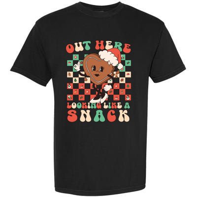 Winter Out Here Looking Like A Snack Xmas Gingerbread Heart Garment-Dyed Heavyweight T-Shirt