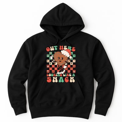 Winter Out Here Looking Like A Snack Xmas Gingerbread Heart Hoodie