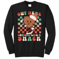 Winter Out Here Looking Like A Snack Xmas Gingerbread Heart Sweatshirt