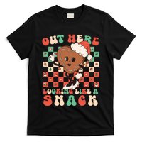 Winter Out Here Looking Like A Snack Xmas Gingerbread Heart T-Shirt