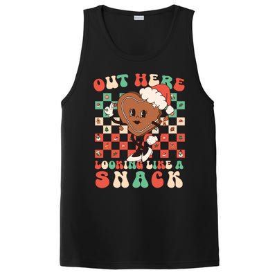 Winter Out Here Looking Like A Snack Xmas Gingerbread Heart PosiCharge Competitor Tank