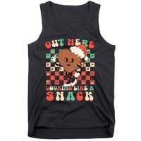 Winter Out Here Looking Like A Snack Xmas Gingerbread Heart Tank Top