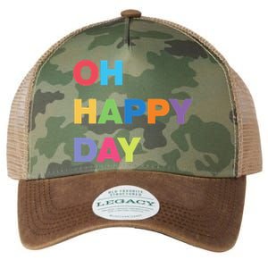 Womens Oh Happy Day, Cute Casual Women's Summer Fashion Funny Legacy Tie Dye Trucker Hat