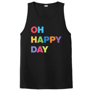 Womens Oh Happy Day, Cute Casual Women's Summer Fashion Funny PosiCharge Competitor Tank